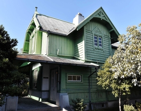 外国人技師の宿舎だった洋館＝姫路市網干区新在家、ダイセル姫路製造所網干工場