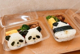 タンタンをイメージしたおにぎり。腰のつくだ煮がポイント＝神戸市灘区原田通３