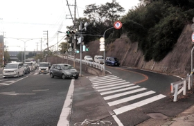 地元で親しまれている市道「七曲がり」＝神戸市垂水区名谷町（撮影・末吉佳希）