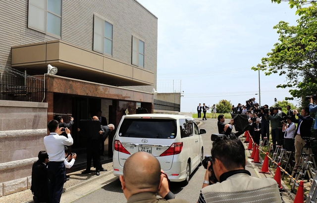 離脱騒動後、初めて開かれた神戸山口組の定例会＝８日午前、淡路市志筑